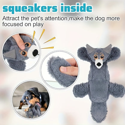No Stuffing Dog Toys 10 Pack – Durable Crinkle Squeaky Plush Toys for Small Medium Large Dogs, Teething-Friendly for Aggressive Chewers