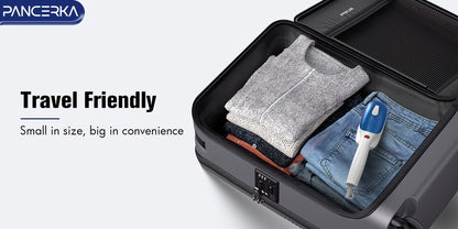 Portable Steam Iron Steamer Fast 25-Second Heat-Up Horizontal Vertical Steaming Dry Ironing for Entryways, Bedrooms and Living Spaces