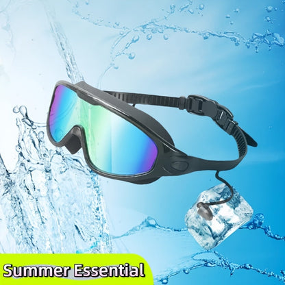 Mirrored Swimming Goggles with Nose Clip, Earplugs and Case in Gold, Pink or Two-Pair Gold-and-Pink Options