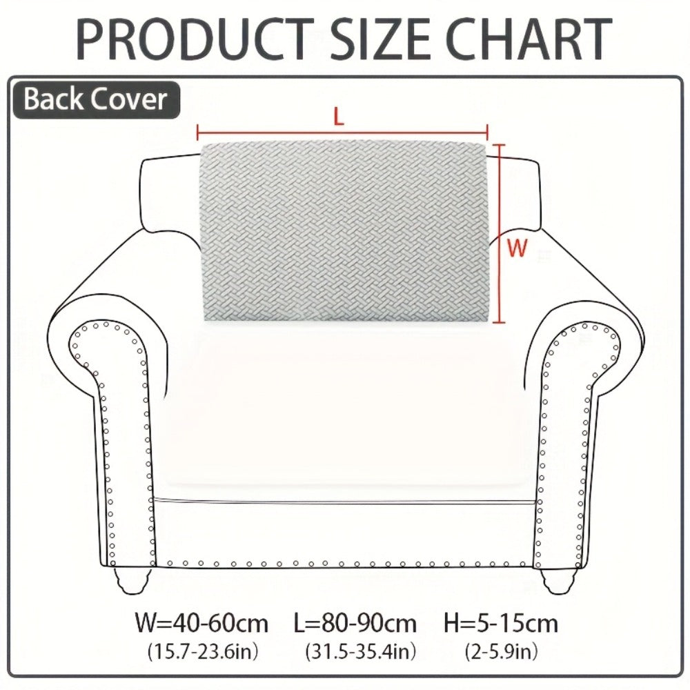 Sofa Cover Sectional Panel Options for Single to 4 Seats, Chaise, Armrest Pair or Backrest in Five Colors