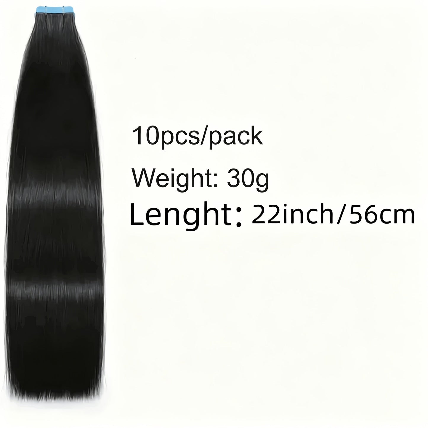 Tape In Hair Extensions Human Hair Straight Natural Black 1B Seamless Skin Weft 10pcs 30g 16 20 22 24 Inch Invisible Blend for Volume