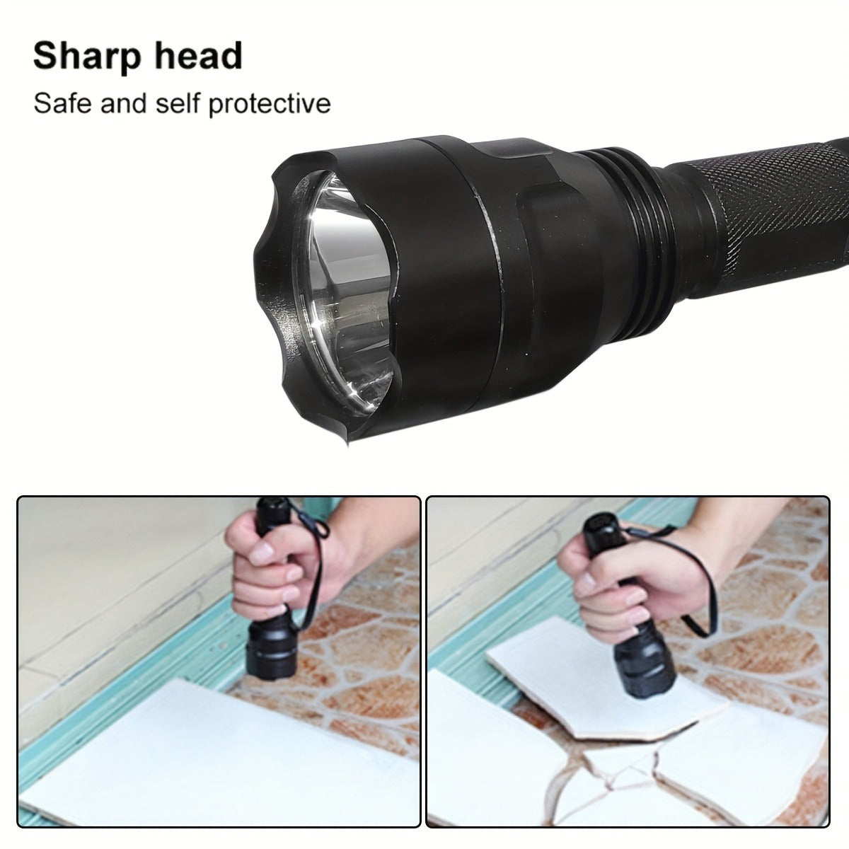 Flashlight Red, Green or White Hunting Light with Remote Switch, 18650 Battery and Mount Options
