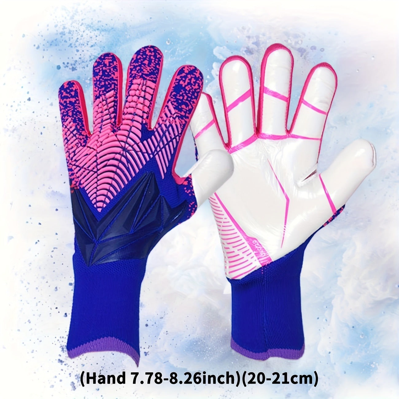 Silicone Grip Goalkeeper Gloves with Superior Traction – Available in 6 Colors & 5 Sizes, Professional Soccer & Rugby Goalie Gloves for Men