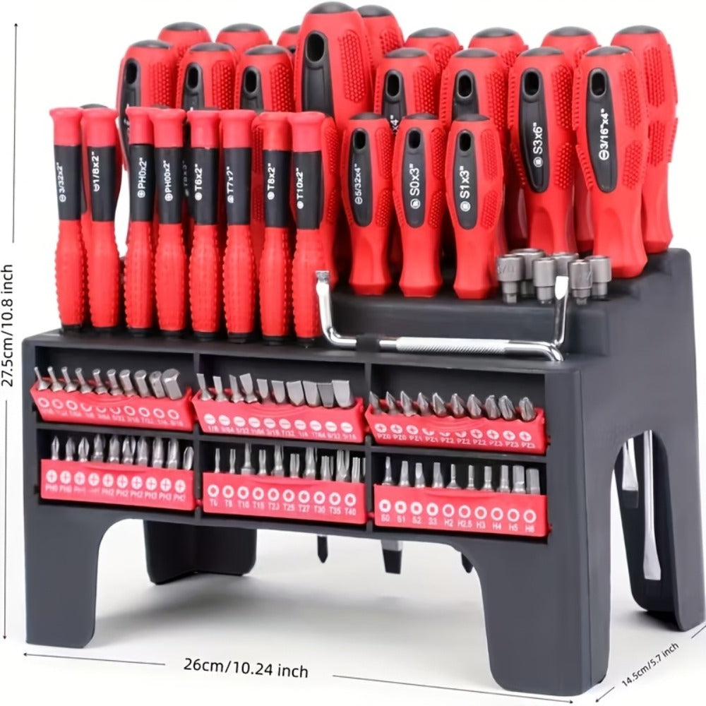 Precision Screwdriver Set Magnetic Insulated – 10/100/126/132 Piece Hex Bit Kit for Electronics Phone Auto Repair DIY with Organized Storage
