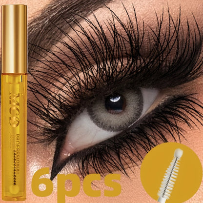 Eyelash Serum 6-Pack for Women - Natural Lash Growth & Enhancement Gel Formula, Conditioning Curling Effect