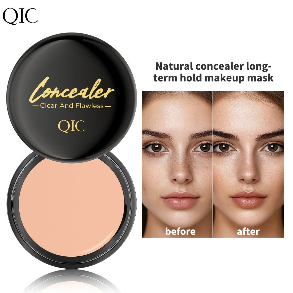 Concealer Cream Set 2pcs Full Coverage – Waterproof Matte Finish, Plant-Based Squalane, Buildable Coverage for Dark Spots