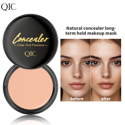 Concealer Cream Set 2pcs Full Coverage – Waterproof Matte Finish, Plant-Based Squalane, Buildable Coverage for Dark Spots