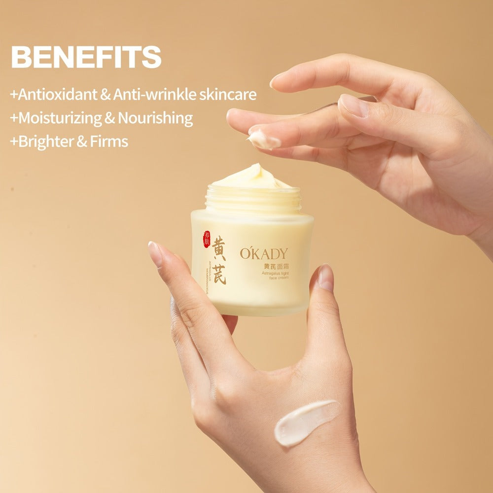Face Cream Astragalus Root Extract Two-Pack with 100g Per Jar for Morning and Evening Moisturizing