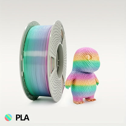3D Printer Filament Gryddle Rainbow PLA 1.75mm 0.55lb Spool with Crystal, Jelly or Matte Color-Shift Finish