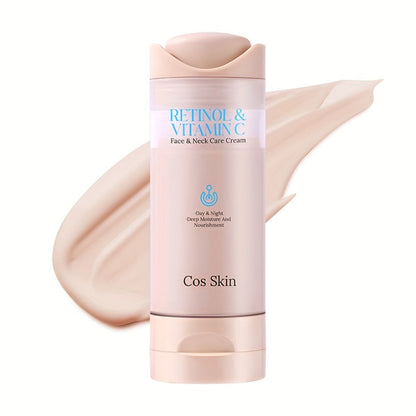 Face Cream Retinol and Vitamin C Formula with Lightweight, Fast-Absorbing Finish for Morning or Night Use