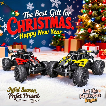 RC Off-Road Car with LED Lights for Kids Ages 6+, High Speed Remote Control Buggy Light-Up RC Truck for Boys & Girls