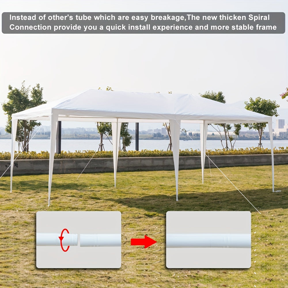 Party Tent White Waterproof 4 Sidewalls | Wedding Backyard Event Patio
