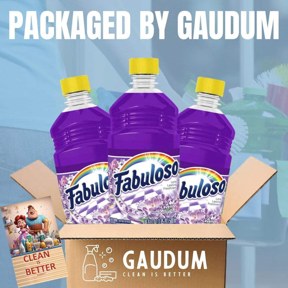 All Purpose Cleaner Lavender Scent 3 Pack (16.9 Fl Oz Each), Fabuloso Multi-Surface Floor Cleaner with Calming Lavender Fragrance