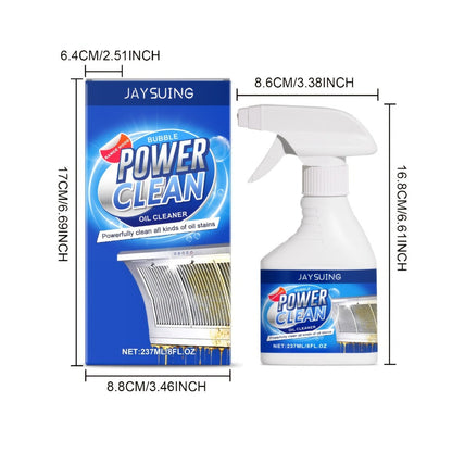 Kitchen Degreaser Spray Bubble Cleaner 237ml for Home Cooking, Dining and Outdoor Meals, with the Listed Configuration