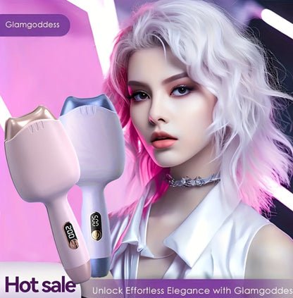 32mm Curling Iron Negative Ion Mini Portable Cat Ears Curler 3-Heat Settings Fast Heating, for Home, Travel and Salon Hair Styling