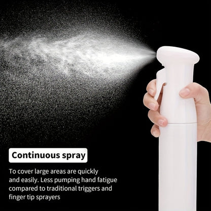 Fine Mist Spray Bottle 300ml 10oz Refillable Fragrance-Free Plastic Sprayer for Hair Styling Salon Barber Gardening Plant Watering Cleaning