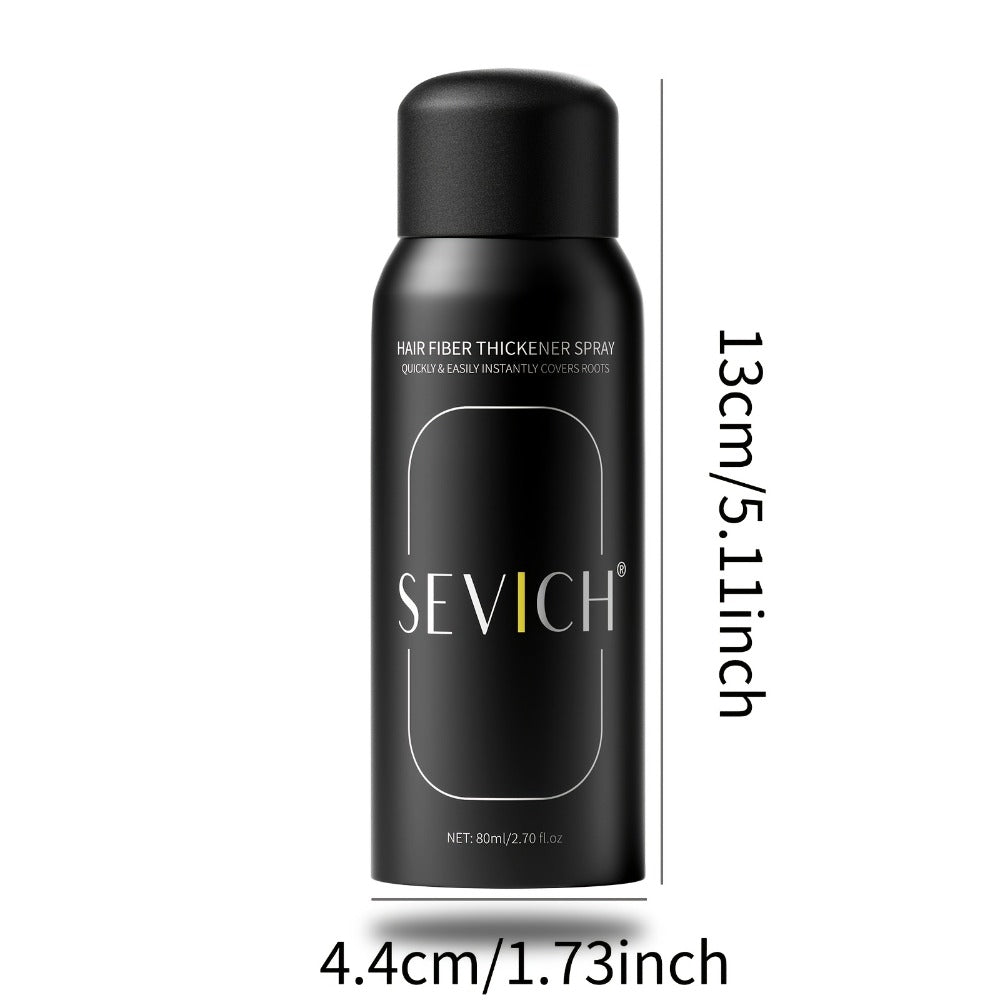 Root Cover Up Spray 80ml Instant Gray Hair Concealer with Plant-Based Fibers, Transfer-Resistant No-Mark Formula