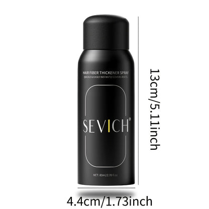 Root Cover Up Spray 80ml Instant Gray Hair Concealer with Plant-Based Fibers, Transfer-Resistant No-Mark Formula