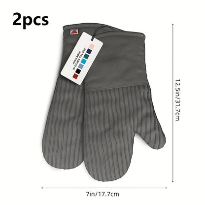 Oven Mitts and Pot Holders Set 6 Piece Heat Resistant Kitchen Gloves Cooking Mitts with Potholder