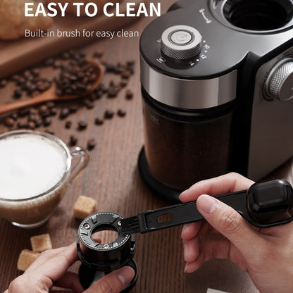 Electric Burr Coffee Grinder with 16 Precise Grind Settings, Adjustable Burr Mill for 2-14 Cups, Stainless Steel Coffee Bean Grinder