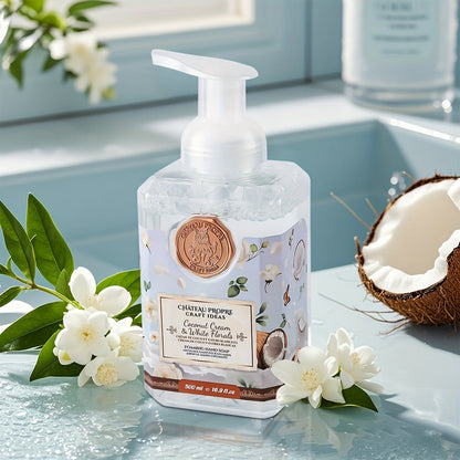 Foaming Hand Soap 500ml Moisturizing Gentle Foam Soap 8 Scents Vanilla Coconut Citrus Floral Fruity Deeply Hydrating Soft Hands All Skin