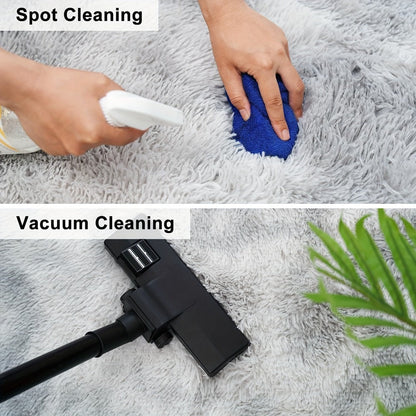 Shaggy Plush Area Rug – Soft Fluffy Carpet for Living Room, Bedroom & Sofa | Non-Slip Machine Washable Tie-Dye & Solid Color Long Pile Rug |