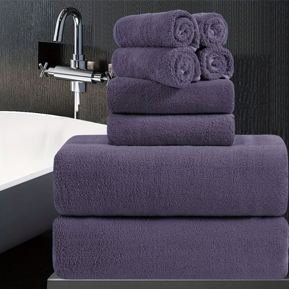 Bath Towels Set 8 Piece 750GSM Oversized 35 x 70 Inch Sheets in 15 Color Options for Home and Guest Use