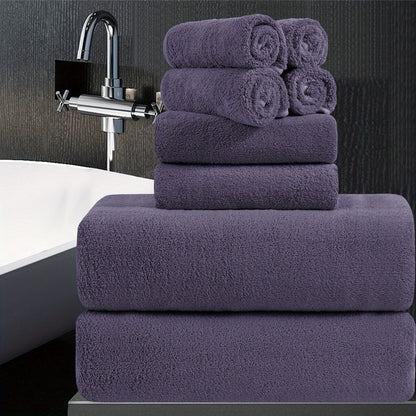 Bath Towels Set 8 Piece 750GSM Oversized 35 x 70 Inch Sheets in 15 Color Options for Home and Guest Use