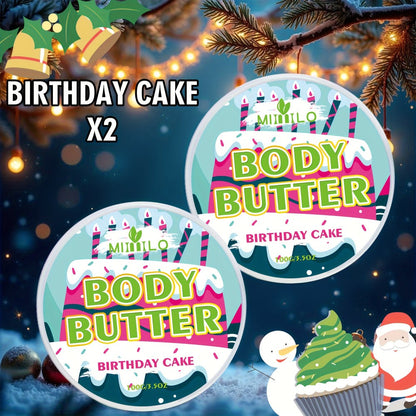 Fruity Body Glaze Set 8 Scents 100g×2 – Pineapple Coconut Strawberry Coffee Peach Doughnut Birthday Cake Non-Greasy All-Day Moisturizing