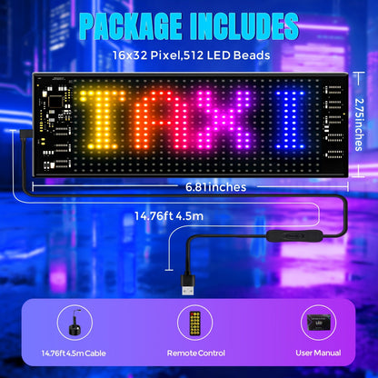 Flexible LED Matrix Display Sign Programmable Scrolling Text - Devil Eyes High Refresh Rate for an Everyday Personal Care Routine