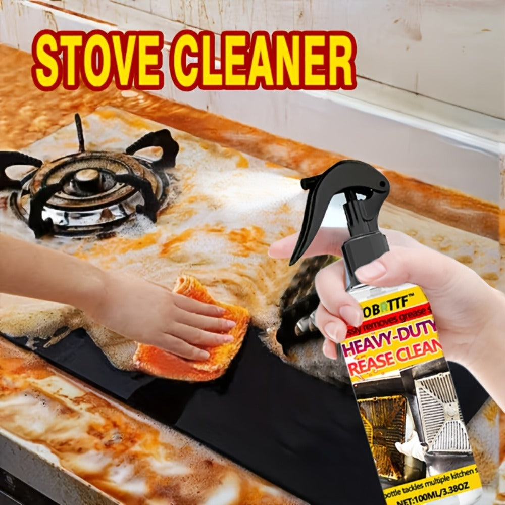 3.38oz Kitchen Grease-Cleaner Spray Bottle with Black Trigger and 15cm Pictured Height for Kitchen Use