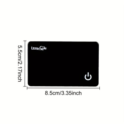 GPS Tracking Card No Subscription Real-Time Locator – Apple Find My Compatible (iOS) Global Coverage Hidden Tracker for Wallet Car Bag