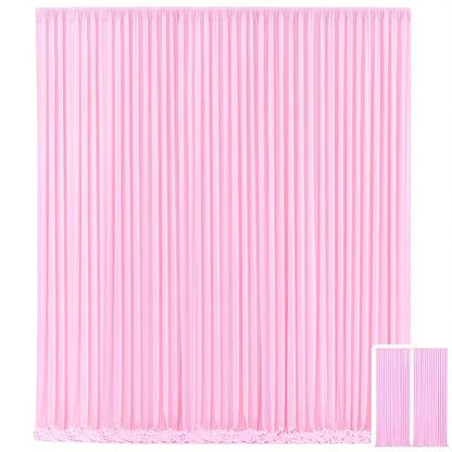 Party Backdrop Curtains 2-Pack 59x85 Inch, Non-Transparent Wrinkle-Free Fabric with Pole Pocket for Wedding