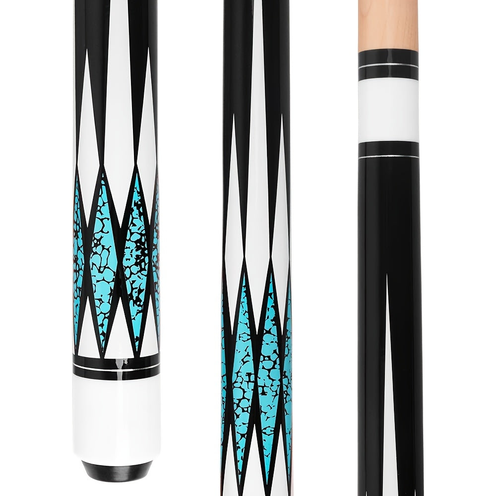 Pool Cue Stick 58 Inch – 13mm Laminated Tip, North American Maple Shaft, Ergonomic Grip, Billiard Cue for American Pool & Rotation
