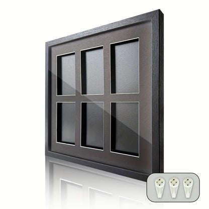 Trading Card Display Case Wall Mounted Wood Frame – Pokemon TCG Sports Cards 35–360pt Compatible, 1/2/4/6/10 Grid Options
