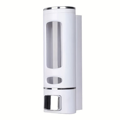 Wall-Mounted Soap Dispenser with 53 oz 1500 ml Source Capacity and Black, White or Golden Finish