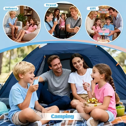 2-Pack Kids Walkie Talkie Toy 2.4GHz, Video Call, Voice Changer & HD Camera, Long-Range Wireless Communication