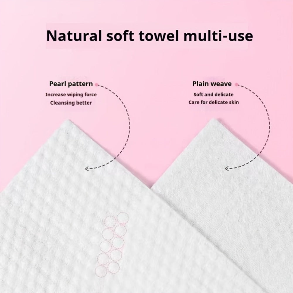 Disposable Face Towels 180 Pcs Soft Thickened Cotton Compressed Cleansing Towel for Women Men, for an Everyday Personal Care Routine