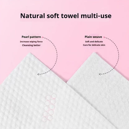 Disposable Face Towels 180 Pcs Soft Thickened Cotton Compressed Cleansing Towel for Women Men, for an Everyday Personal Care Routine