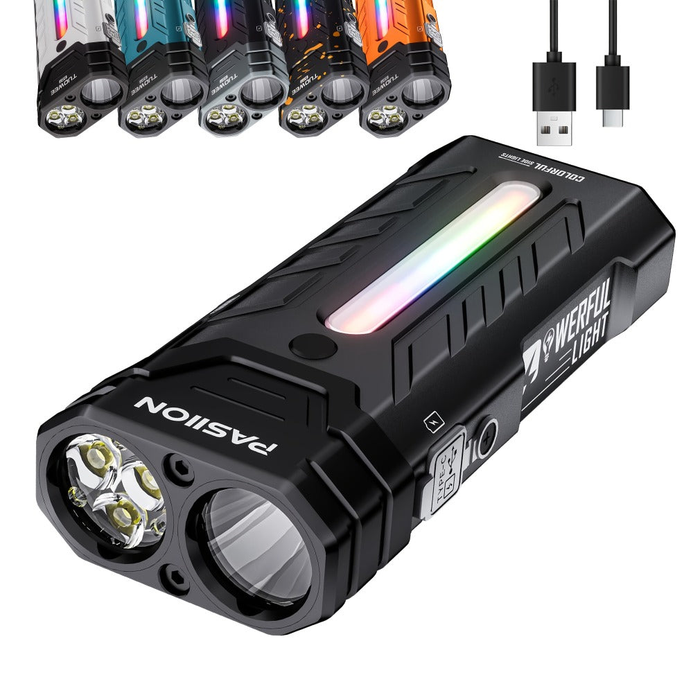 High Lumen Flashlight 5000 Lumen Ultra Bright, High- Battery Long Runtime USB Rechargeable