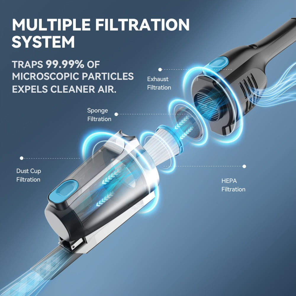 Cordless Stick Vacuum 30KPa 600W Motor 68oz Bagless Upright Vacuum Cleaner for House Car Hard Floor Carpet Pet Hair Multi-Color