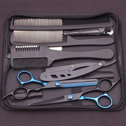 Professional Hair Cutting Scissors & Thinning Shears Set 6.0 Inch – 4CR Stainless Steel 62HRC, 20-30% Thinning Rate