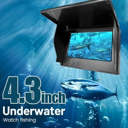 Underwater Fishing Camera 4.3-Inch HD Display with Night Vision & Triple Light Shielding, Portable Fish Finder with Bait Monitor