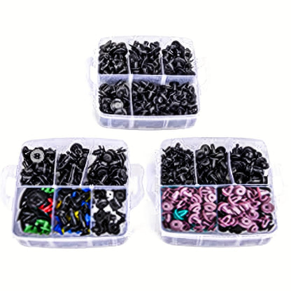 Car Body Clips Fasteners Assortment Kit 735/740pcs – 23 Sizes Nylon Bumper Fender Rivets with Zip Ties & Fastener Remover Tool
