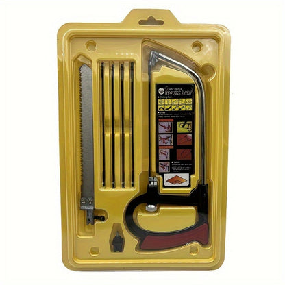 Hand Saw 7-in-1 Multifunctional Mini, Curved Devil Saw Set for Woodworking DIY, Compact Multi-Function Wood Cutting Saw Kit for Pruning