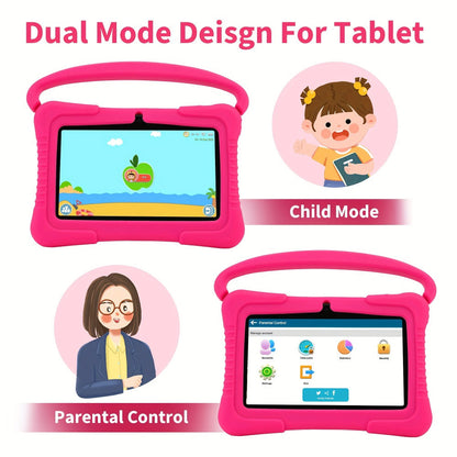 Veidoo Kids Tablet 7 Inch Eye Protection Screen 2GB RAM 32GB ROM Android WiFi Dual Camera Parental Control Educational Games Drop-Proof