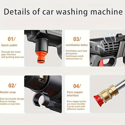 Cordless Pressure Washer Battery Powered, Car Yard Driveway Garden for Garden, Patio and Yard Use