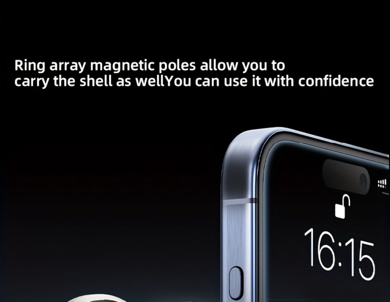 Magnetic Car Phone Holder 22 N55 Magnets 2400gf Force & 78LB Suction – 360° Adjustable Aluminum Alloy Mount with Cooling Vent Design |