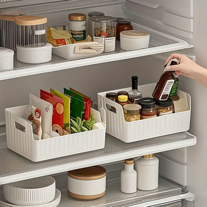 Seasoning Box Kitchen Organizer Transparent Detachable Rack with Adjustable Compartments for Countertop