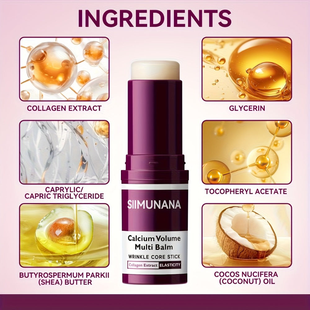 Collagen Calcium Korean Beauty Bar Cream Multi-Purpose Face Lip Body Fragrance Formula Sensitive All Skin Types Portable Unisex Gift